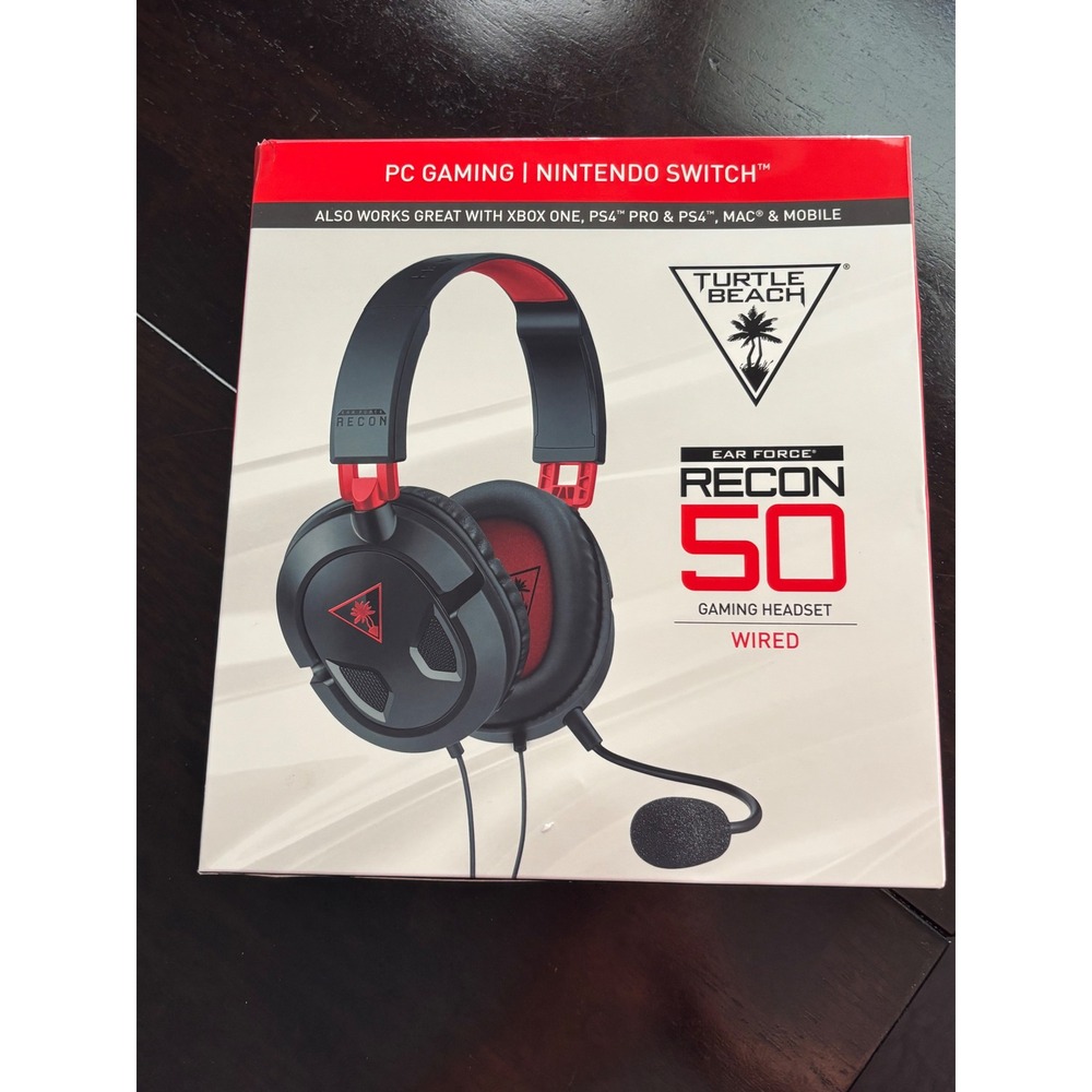 Turtle Beach Ear Force Recon 50 Wired Gaming Headset PC Switch Xbox PS4 Red
